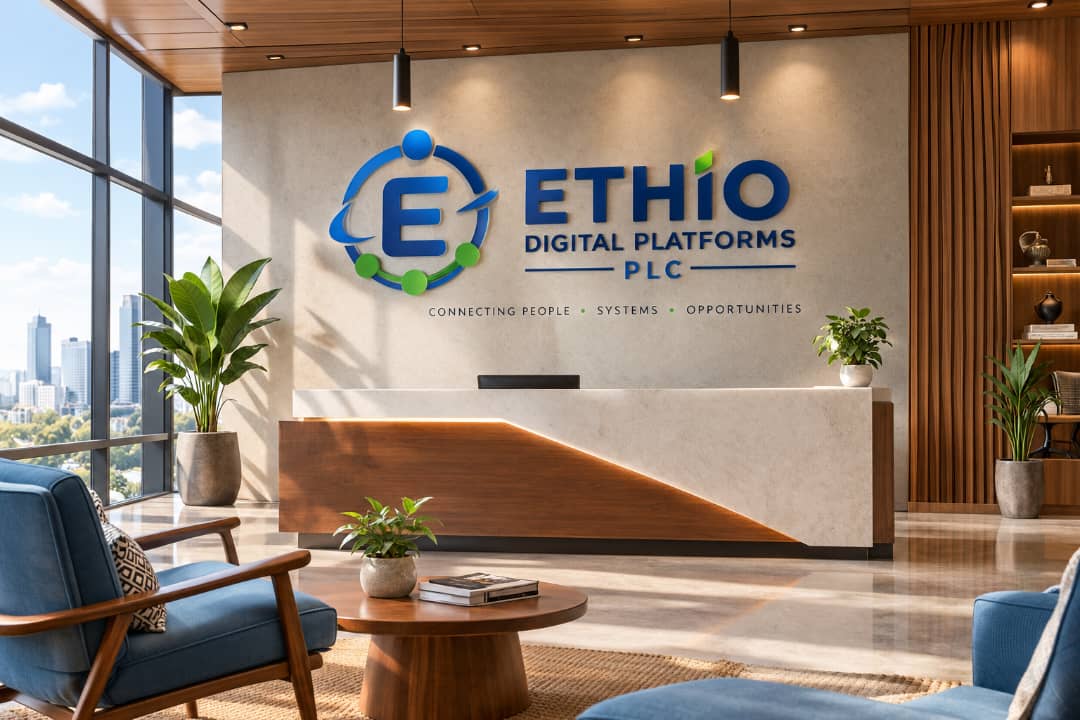 Ethio Digital Platforms PLC reception and office interior